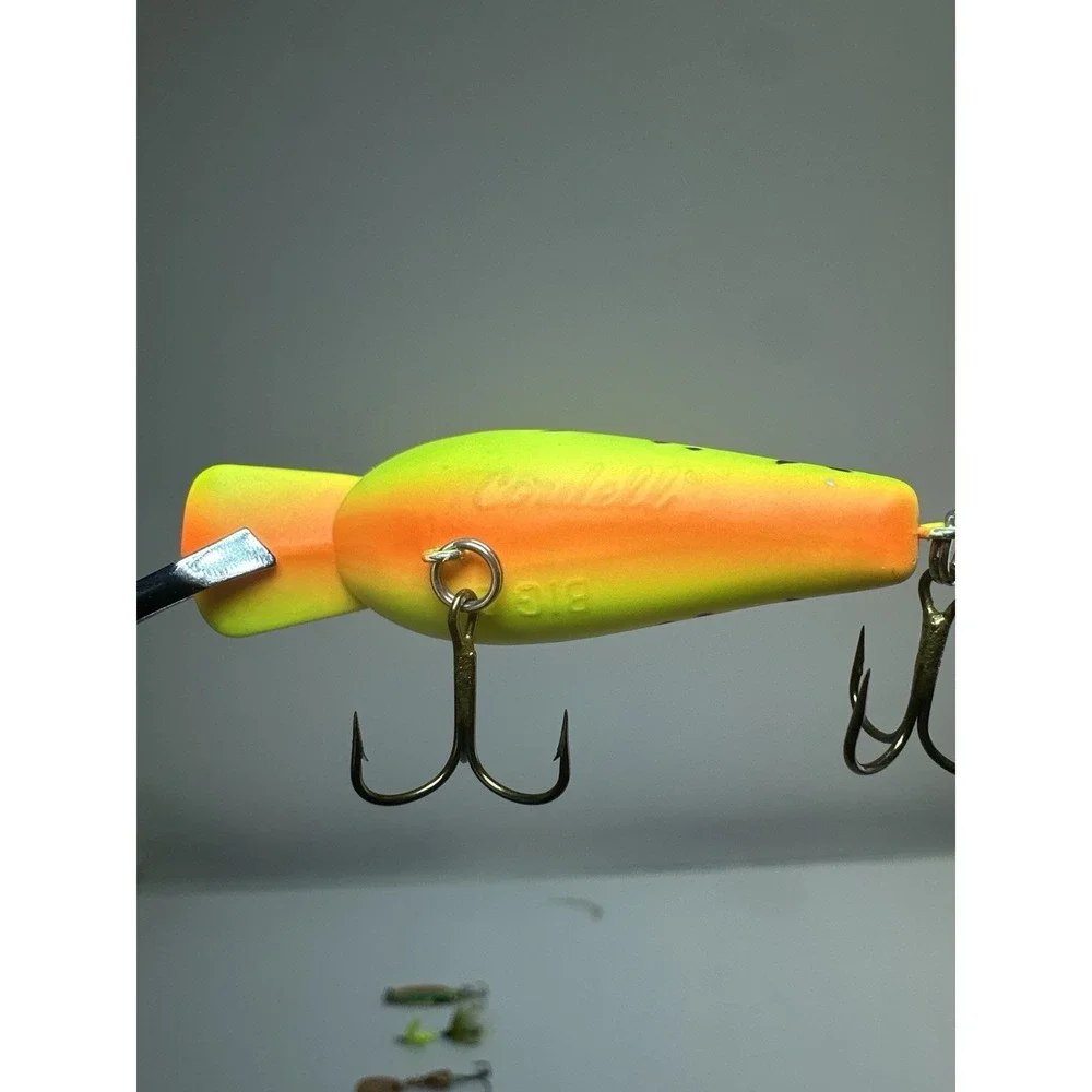 Cotton Cordell 318 Crankbait Fire Tiger Fishing Lure Bass Vintage
